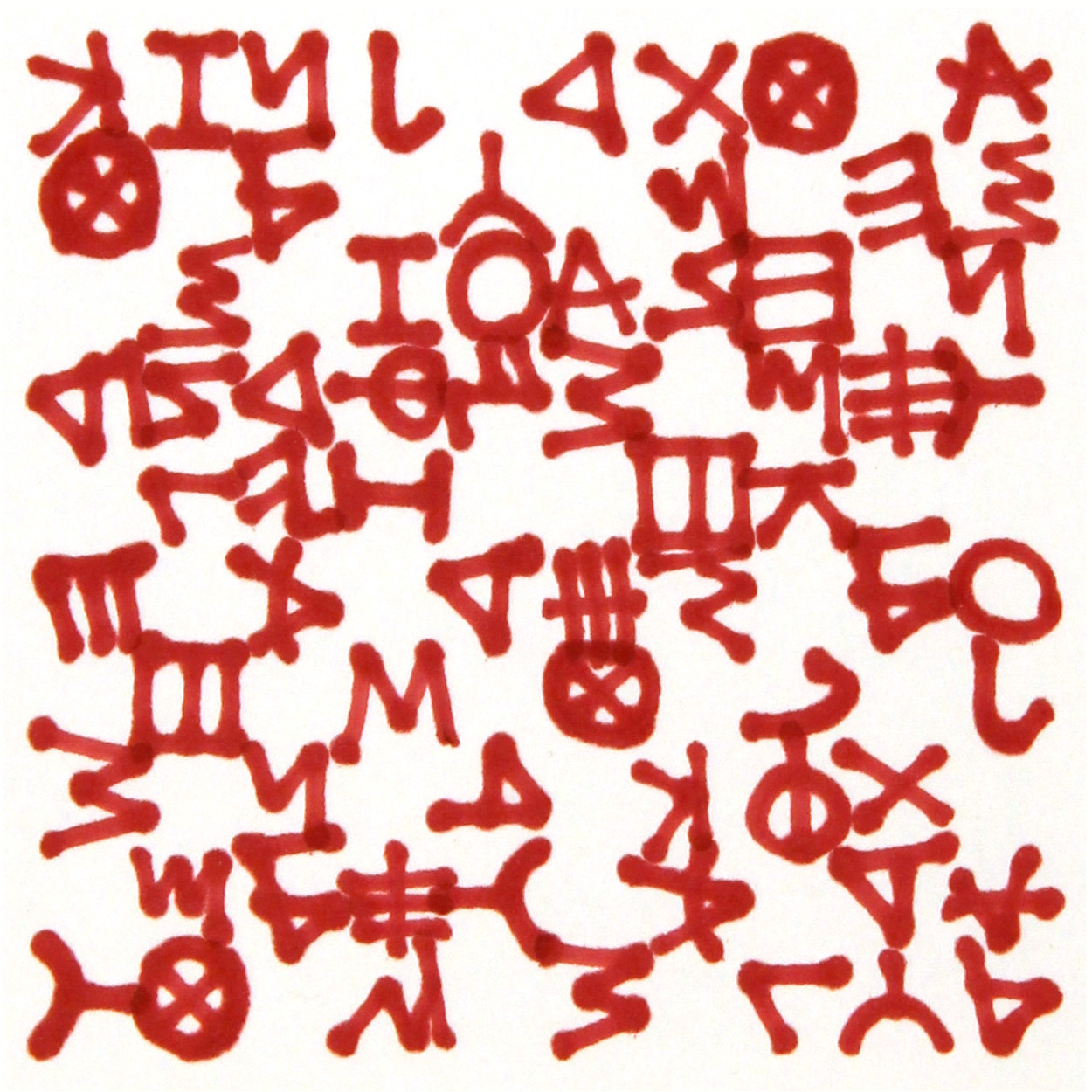 Phönizisch Grid bunt1 quadrat