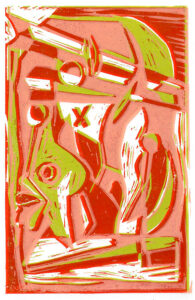 Zehn | Linoldruck | A4 | 2024