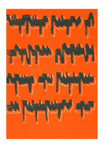 Pinselschrift | Linoldruck | A3 | 2023