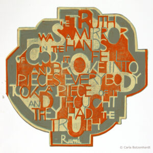 The Truth – Linoldruck