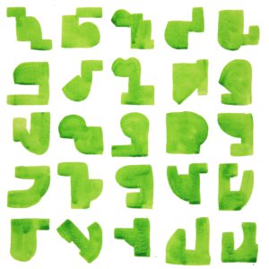 Fantasiealphabet | Acryl auf Papier