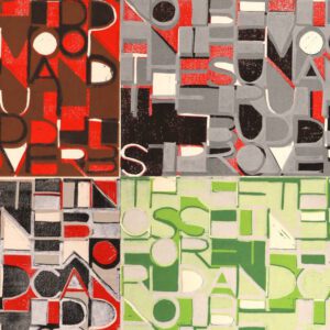 Three Things – Linoldruck/Collage